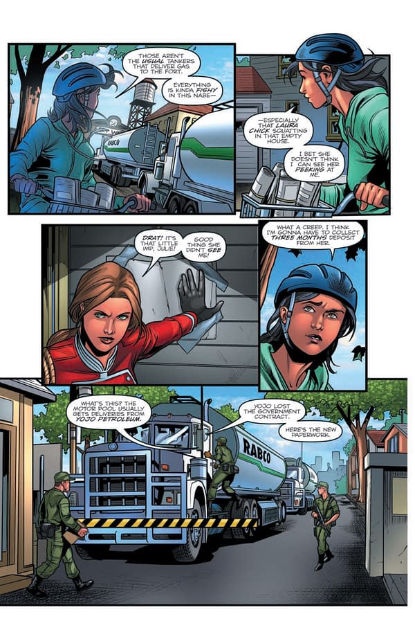 Cobra vs. Paper Girls in GI Joe: Real American Hero #267 [Preview]