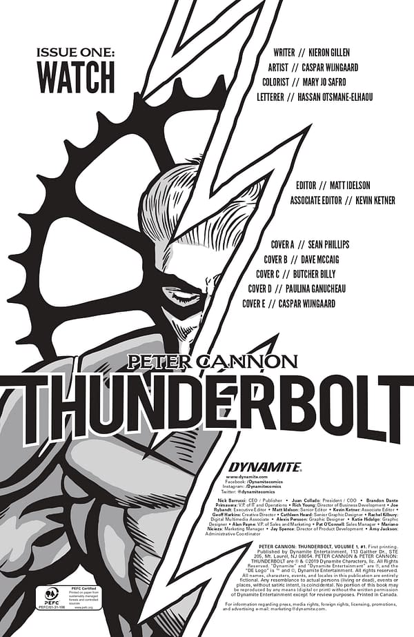 Free, Full First Issue of the Best Sequel to Watchmen, Peter Cannon: Thunderbolt by Kieron Gillen and Caspar Wjingaard