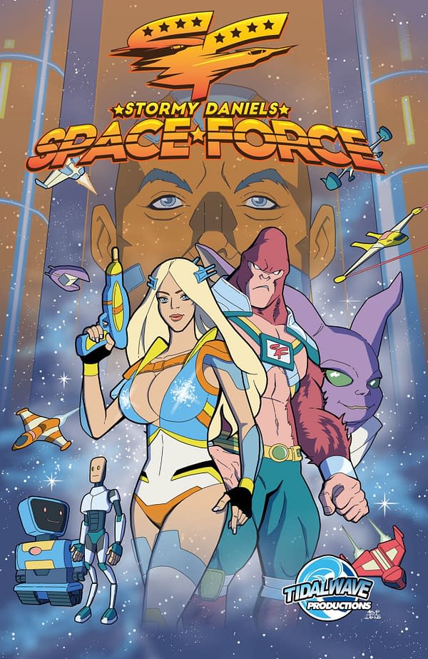 Stormy Daniels Creates Space Force Comic From TidalWave Productions.