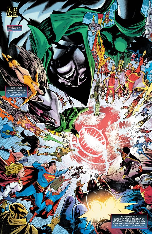 Is That Superboy Prime Narrating Dark Nights: Death Metal Trinity Crisis?