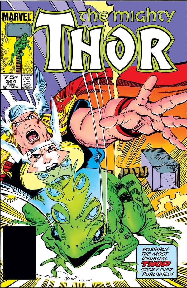 Donny Cates' Throg, Frog Of Thunder Tweet Sees Thor #384 Sell On eBay