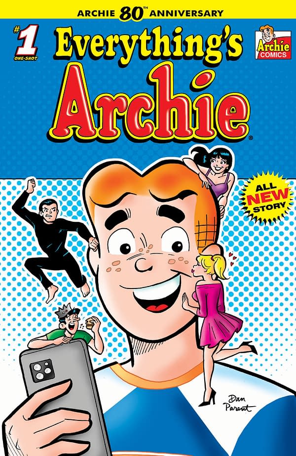 The main cover to Everything's Archie by Dan Parent.