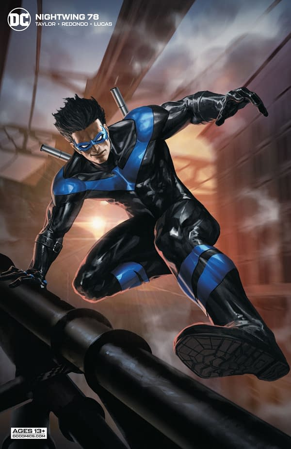 The variant cover to Nightwing #78 by Skan, from DC Comics.