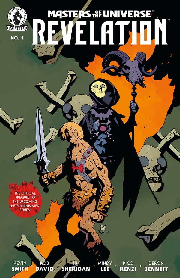 Masters of the Universe: Revelation #1 variant cover by Mike Mignola