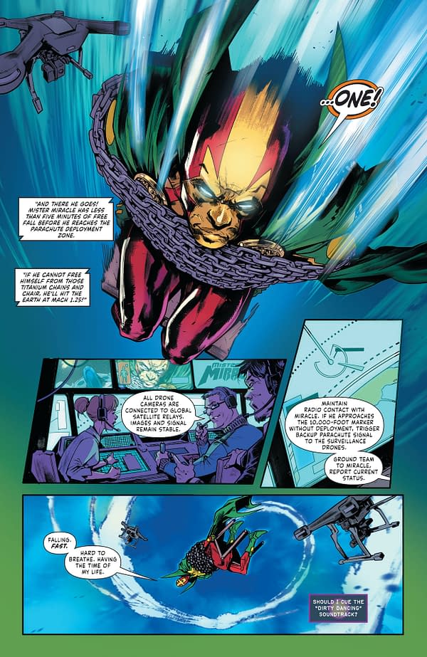 Interior preview page from MISTER MIRACLE THE SOURCE OF FREEDOM #1 (OF 6) CVR A YANICK PAQUETTE