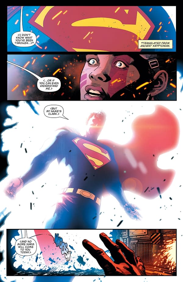 Interior preview page from ACTION COMICS #1031 CVR A MIKEL JANIN