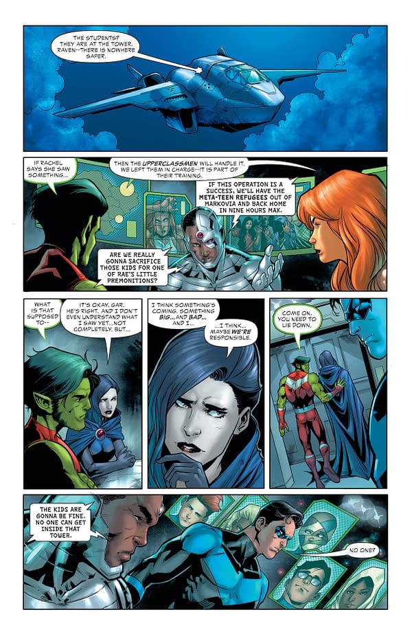 Interior preview page from TEEN TITANS ACADEMY #3 CVR A RAFA SANDOVAL