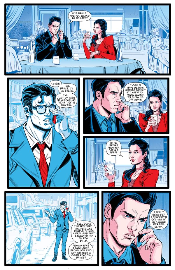 Interior preview page from SUPERMAN RED & BLUE #3 (OF 6) CVR A PAUL POPE