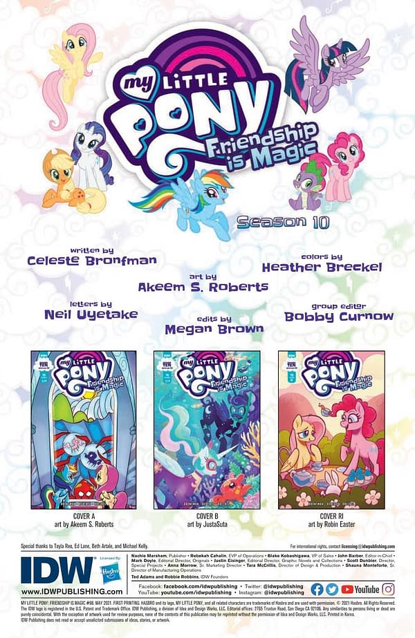 Interior preview page from MY LITTLE PONY FRIENDSHIP IS MAGIC #98 CVR A AKEEM S ROBERTS
