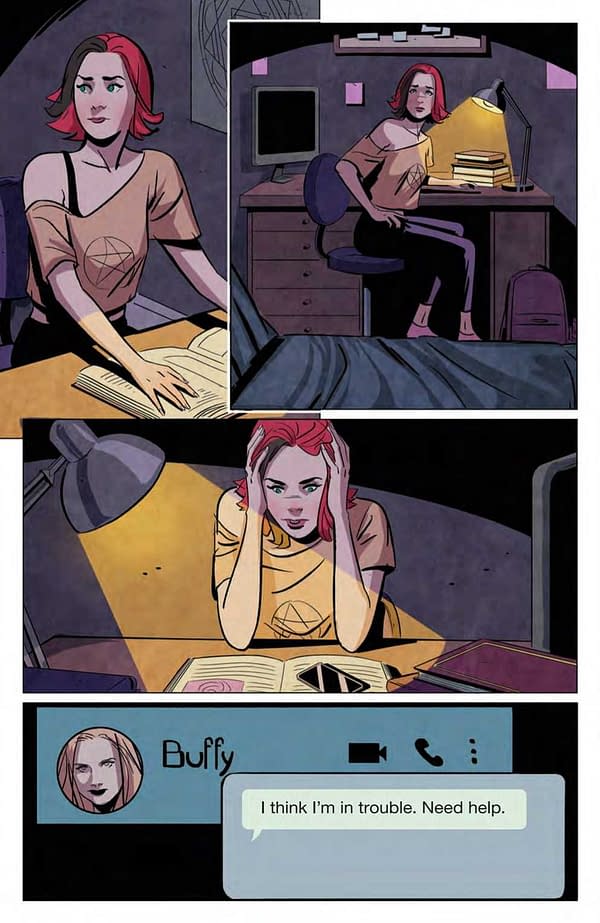 Interior preview page from BUFFY THE VAMPIRE SLAYER #26 CVR A FRANY