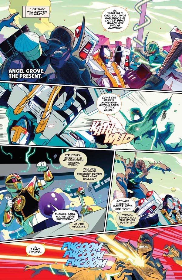 Interior preview page from MIGHTY MORPHIN #8 CVR A LEE