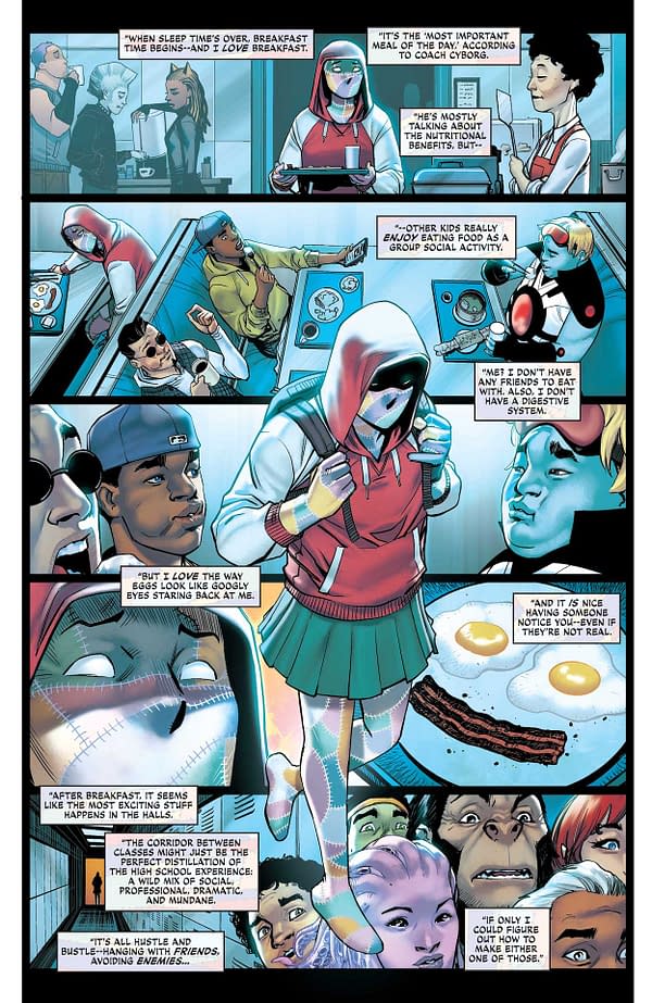Interior preview page from TEEN TITANS ACADEMY 2021 YEARBOOK #1 CVR A VARIOUS