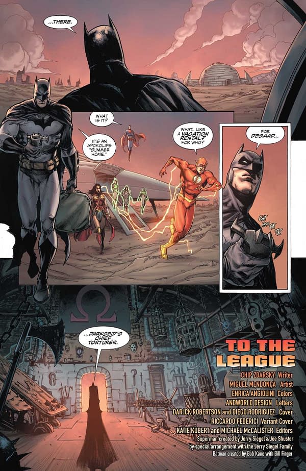 Interior preview page from JUSTICE LEAGUE LAST RIDE #3 (OF 7) CVR A DARICK ROBERTSON