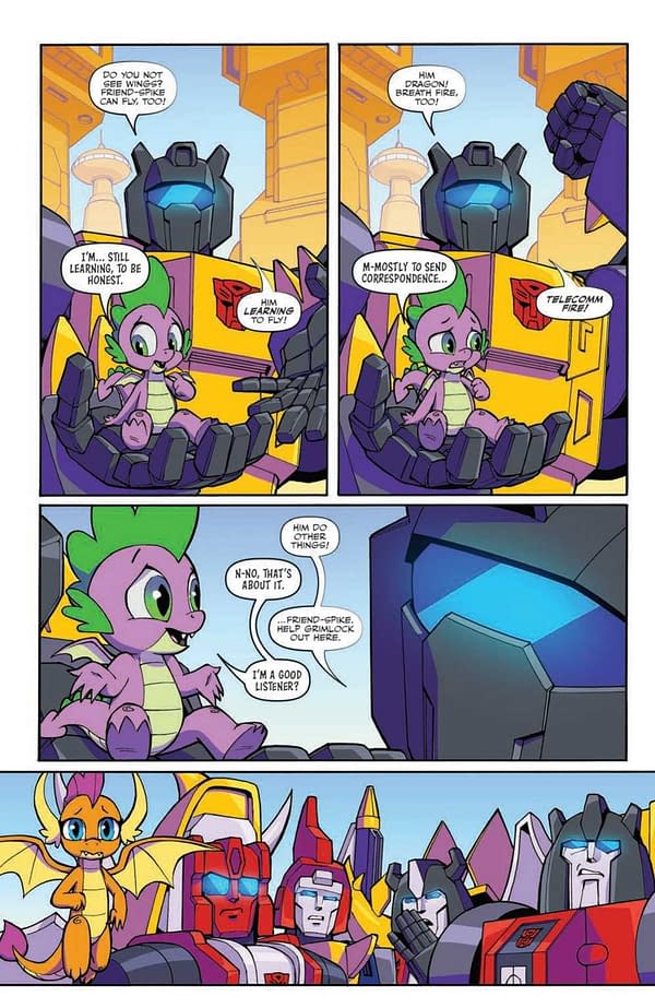 Interior preview page from MLP TRANSFORMERS II #4 (OF 4) CVR A TONY FLEECS