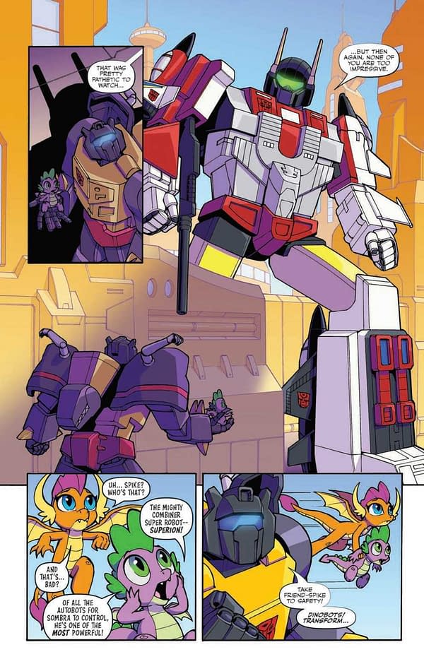 Interior preview page from MLP TRANSFORMERS II #4 (OF 4) CVR A TONY FLEECS