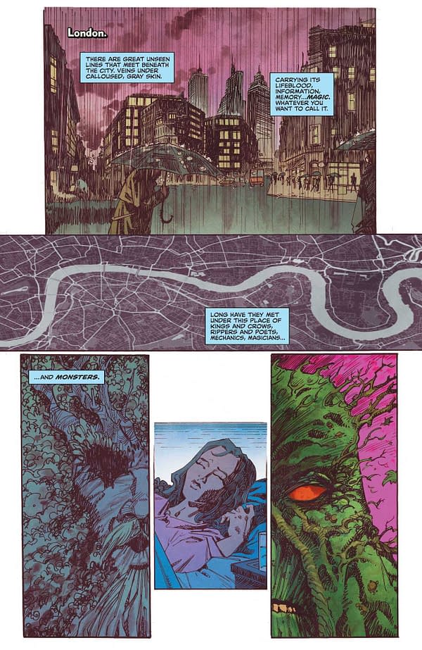 Interior preview page from SWAMP THING #5 (OF 10) CVR A MIKE PERKINS