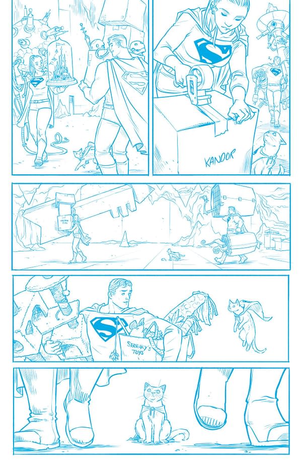 Interior preview page from SUPERMAN RED & BLUE #6 (OF 6) CVR A EVAN DOC SHANER