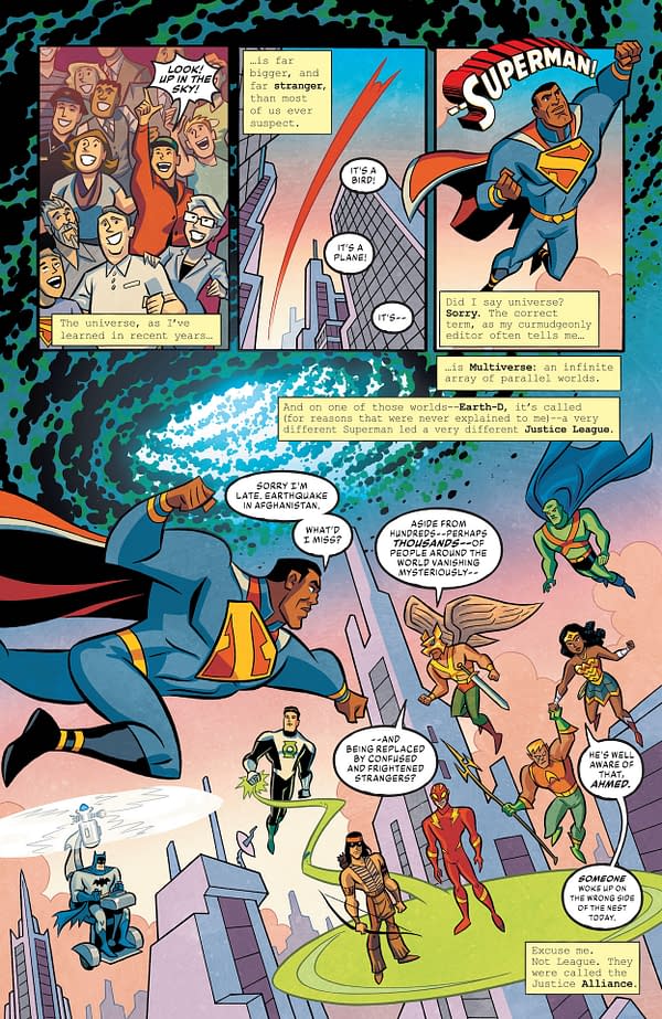 Interior preview page from JUSTICE LEAGUE INFINITY #3 (OF 7)