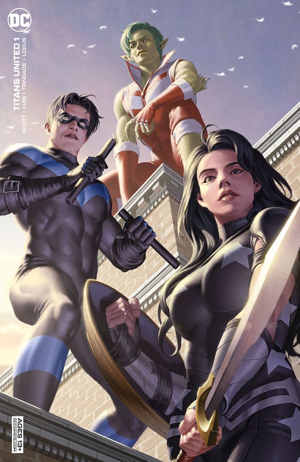 Variant cover for TITANS UNITED #1 (OF 7), by (W) Cavan Scott (A) Jose Luis (CA) Jamal Campbell, in stores Tuesday, September 14, 2021 from DC Comics