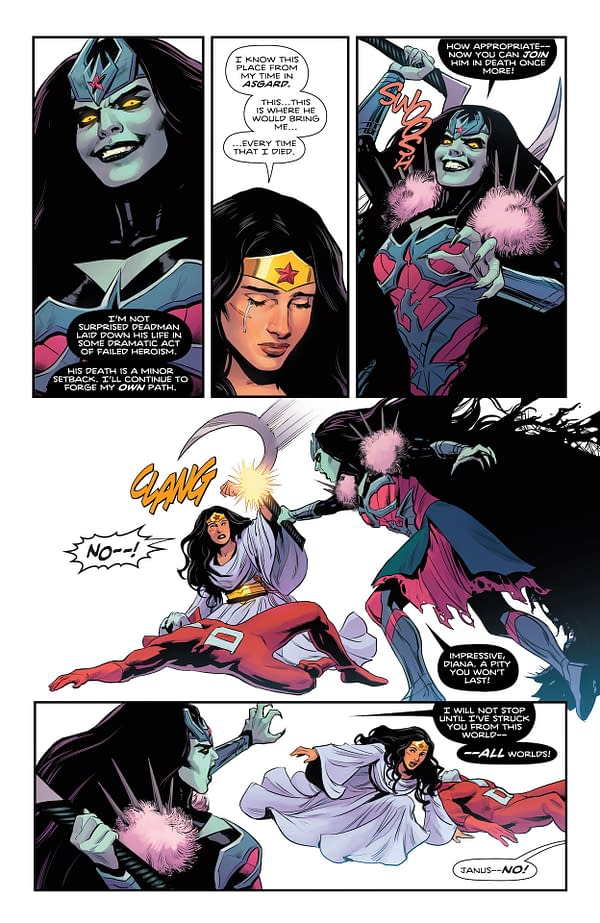 Interior preview page from WONDER WOMAN #779 CVR A TRAVIS MOORE & PAULINA GANUCHEAU