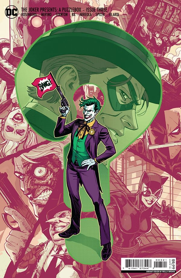 Cover image for JOKER PRESENTS A PUZZLEBOX #3 (OF 7) CVR B WILLIAM REILLY BROWN CARD STOCK VAR
