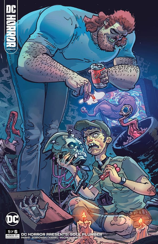 Variant cover for DC HORROR PRESENTS SOUL PLUMBER #1 (OF 6), by (W) Marcus Parks, Henry Zebrowski, Ben Kissel (A/CA) John McCrea, in stores Tuesday, October 5, 2021 from DC Comics