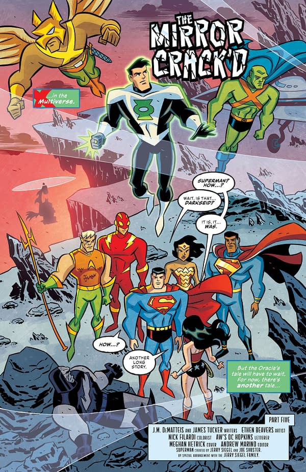Interior preview page from JUSTICE LEAGUE INFINITY #5 (OF 7)