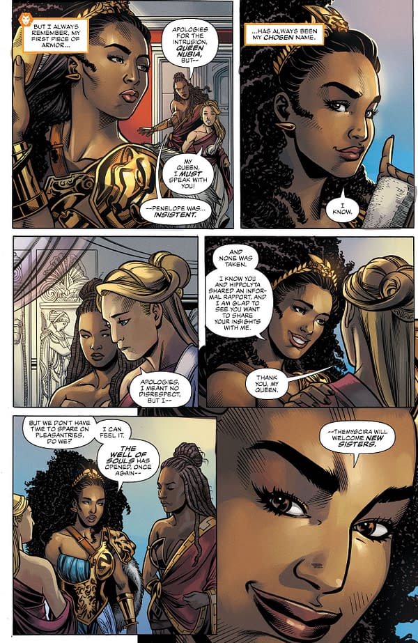 Interior preview page from NUBIA AND THE AMAZONS #1 (OF 6) CVR A ALITHA MARTINEZ