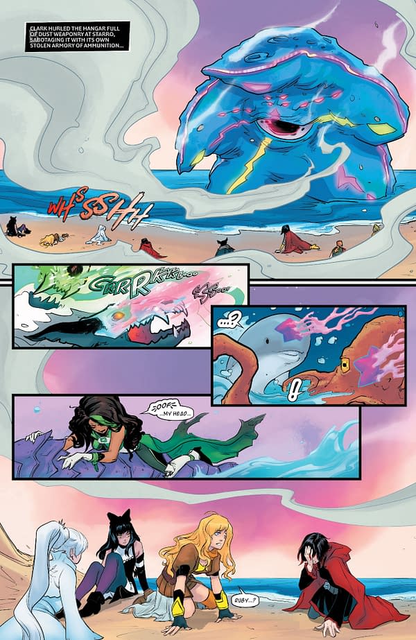 Interior preview page from RWBY JUSTICE LEAGUE #7 (OF 7) CVR A MIRKA ANDOLFO