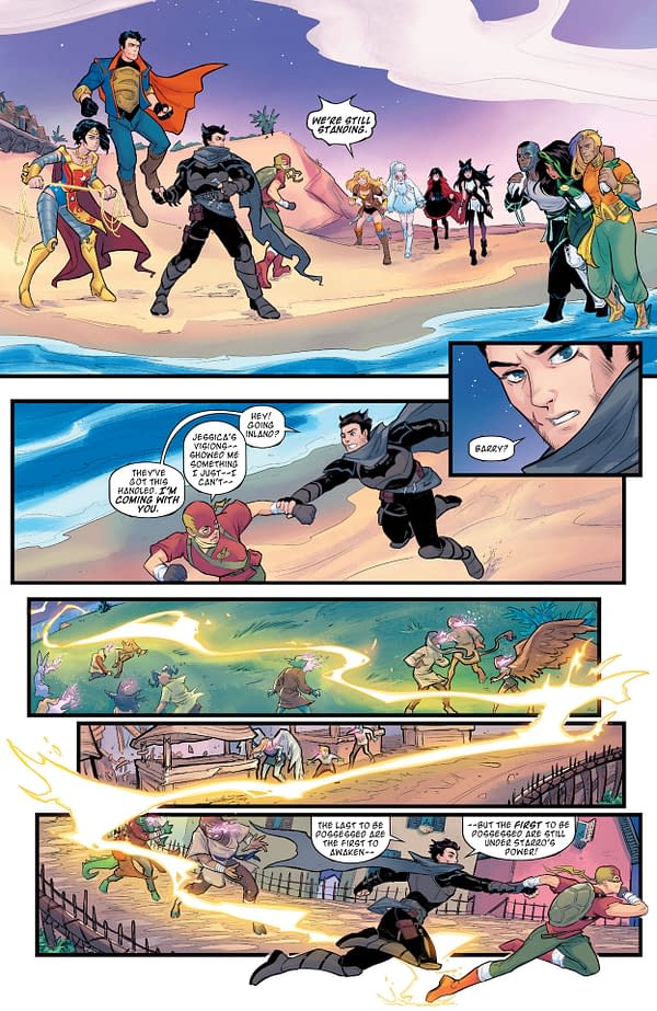 Interior preview page from RWBY JUSTICE LEAGUE #7 (OF 7) CVR A MIRKA ANDOLFO