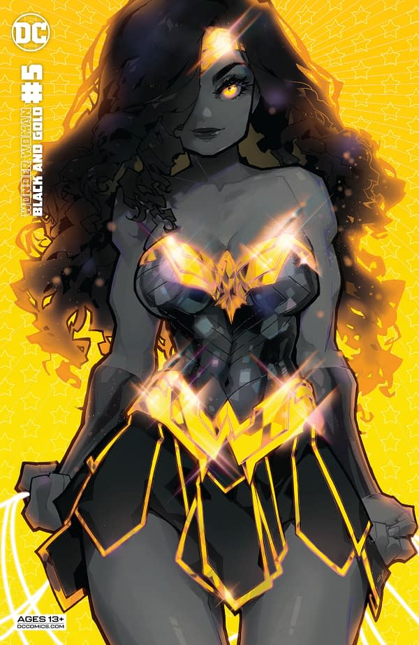 Variant cover for WONDER WOMAN BLACK & GOLD #5 (OF 6), by (W) Various (A) Various (CA) Julian Totino Tedesco, in stores Tuesday, October 26, 2021 from DC Comics