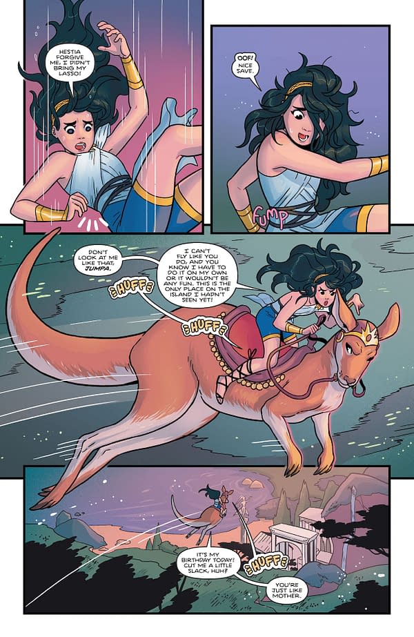 Interior preview page from WONDER WOMAN THE ADVENTURES OF YOUNG DIANA SPECIAL #1 (ONE SHOT)