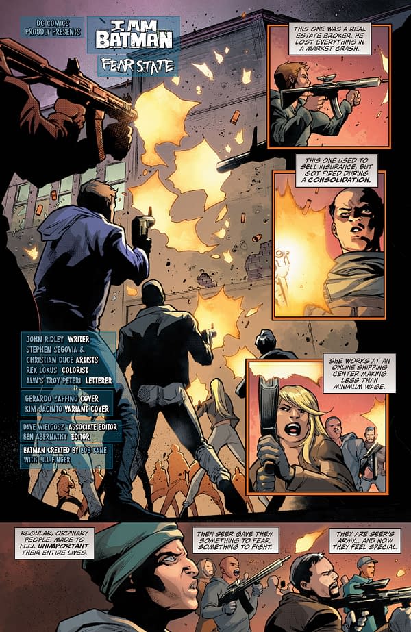 Interior preview page from I AM BATMAN #3 CVR A GERARDO ZAFFINO (FEAR STATE)