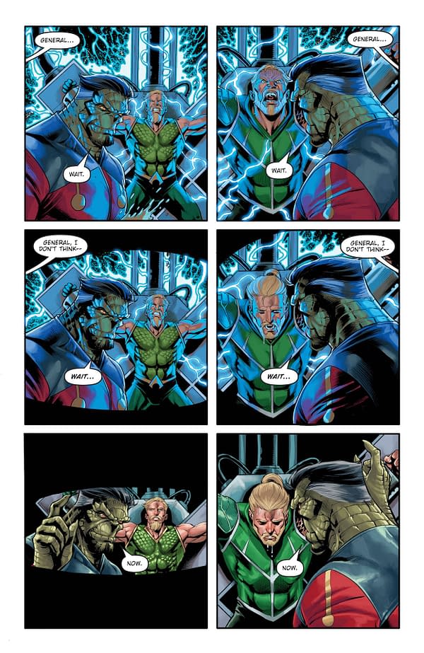 Interior preview page from Aquaman/Green Arrow: Deep Target #3