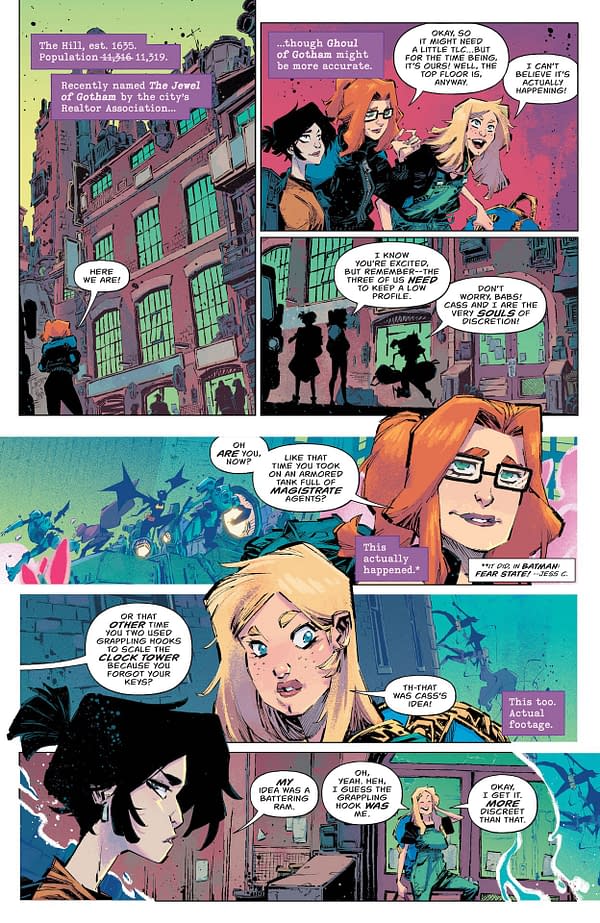 Interior preview page from Batgirls #1