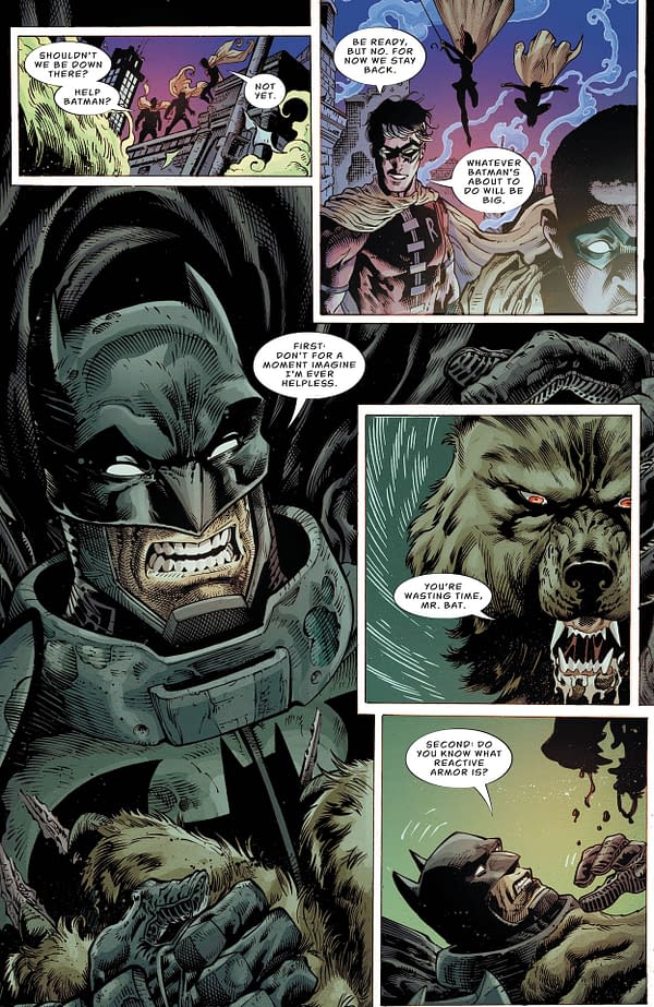 Interior preview page from Batman vs. Bigby: A Wolf in Gotham #4
