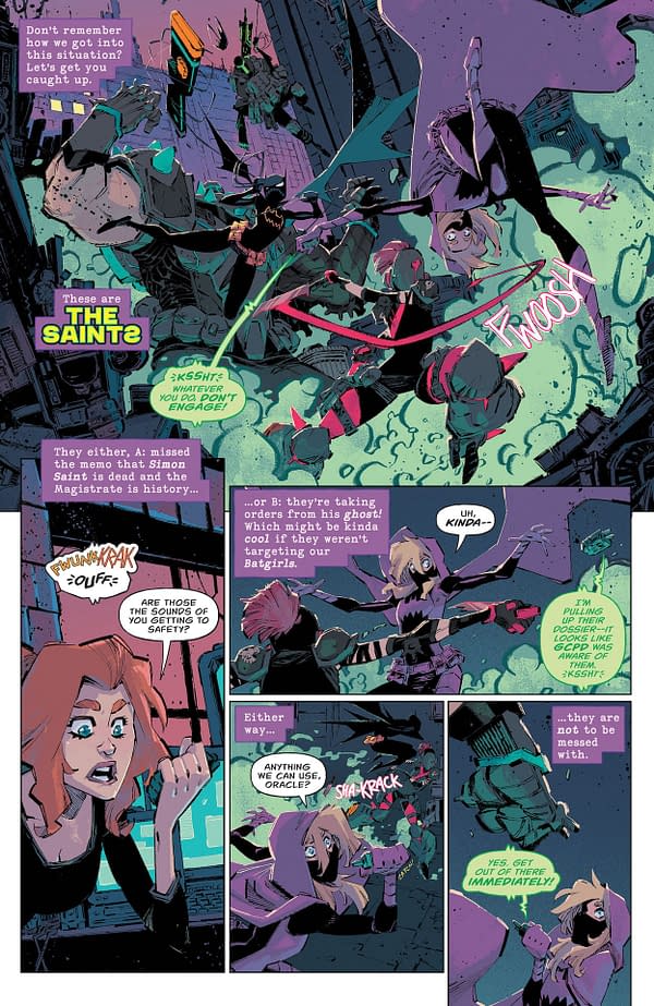 Interior preview page from Batgirls #2