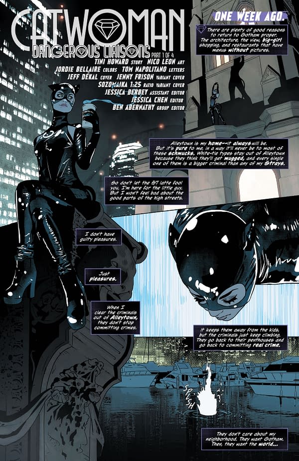 Interior preview page from Catwoman #39