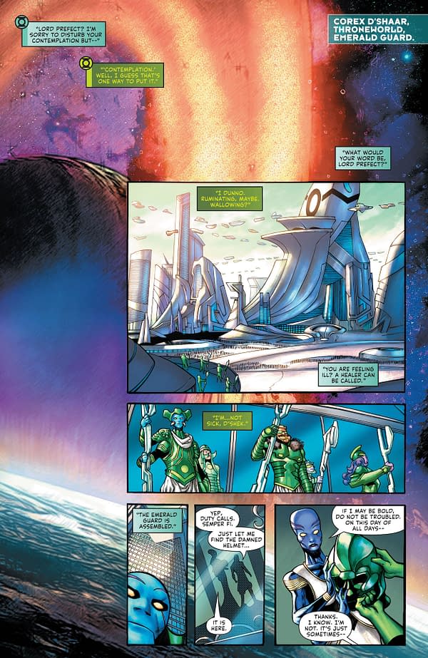 Interior preview page from Green Lantern #10