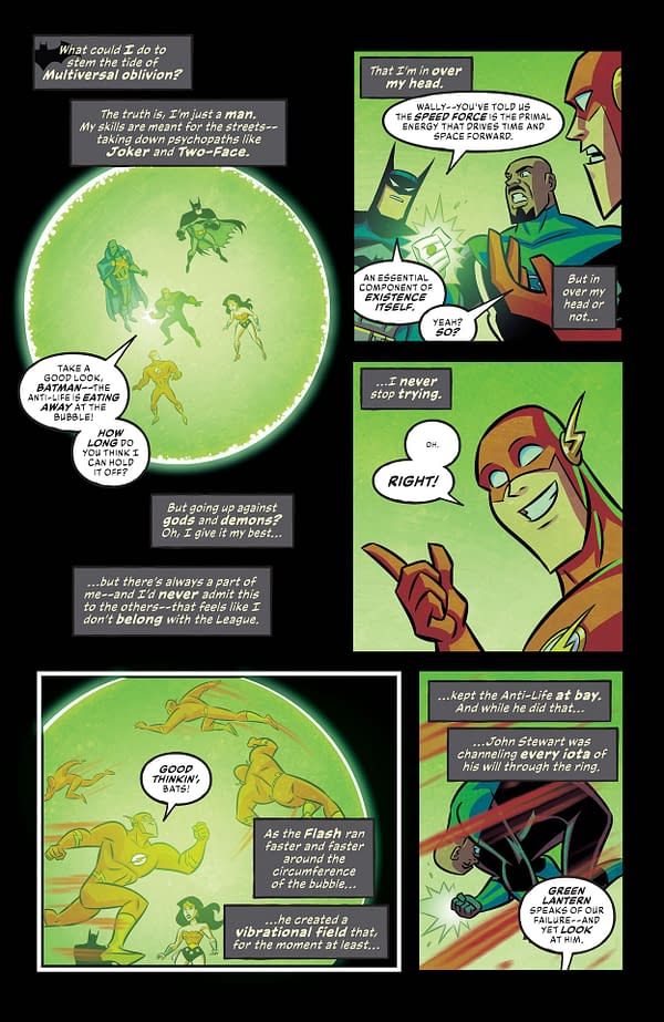 Interior preview page from Justice League Infinity #7