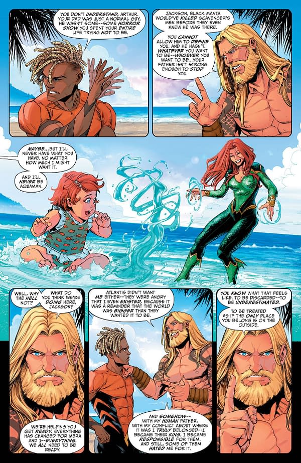 Interior preview page from Aquaman: The Becoming #6