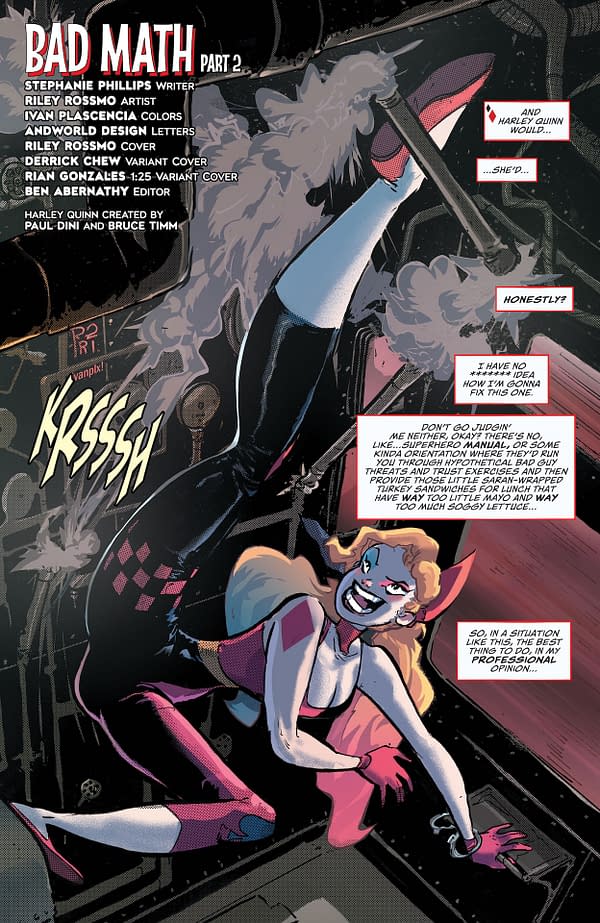 Interior preview page from Harley Quinn #12