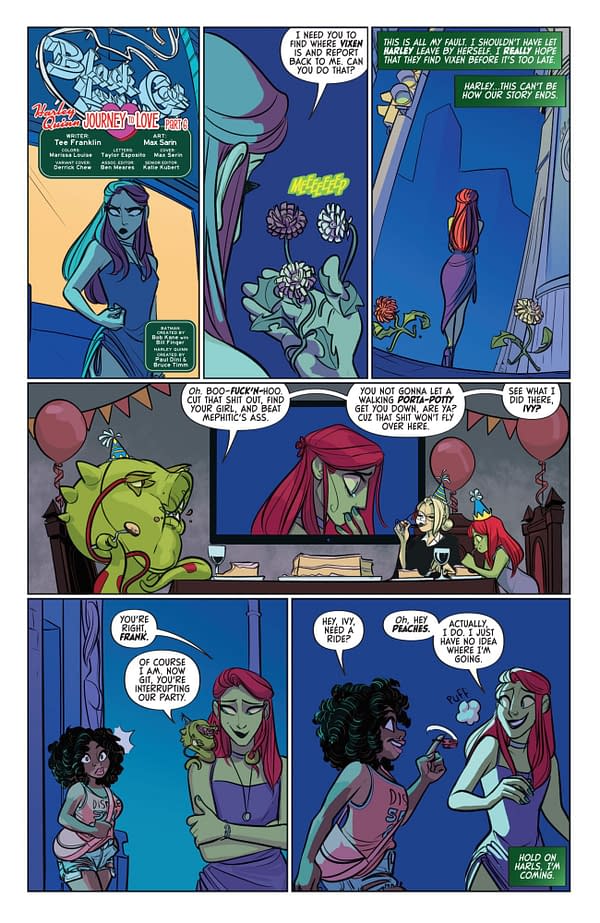 Interior preview page from Harley Quinn: The Animated Series: The Eat Bang Kill Tour #6