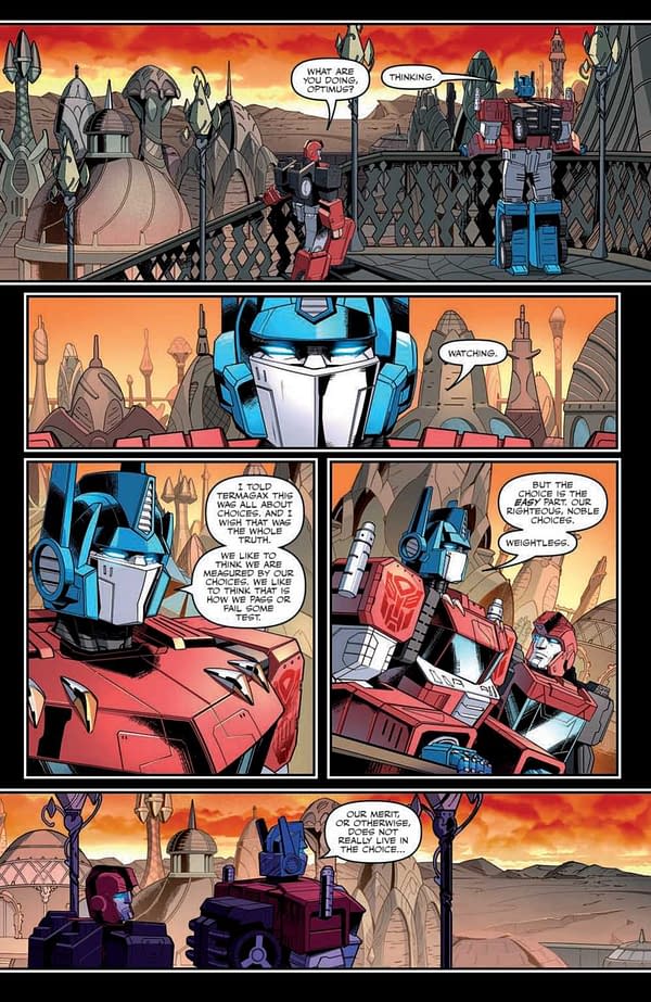 Interior preview page from Transformers #40