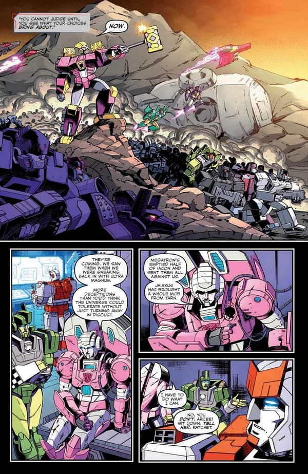 Interior preview page from Transformers #40