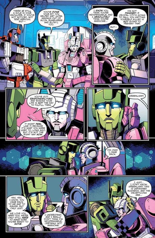 Interior preview page from Transformers #40