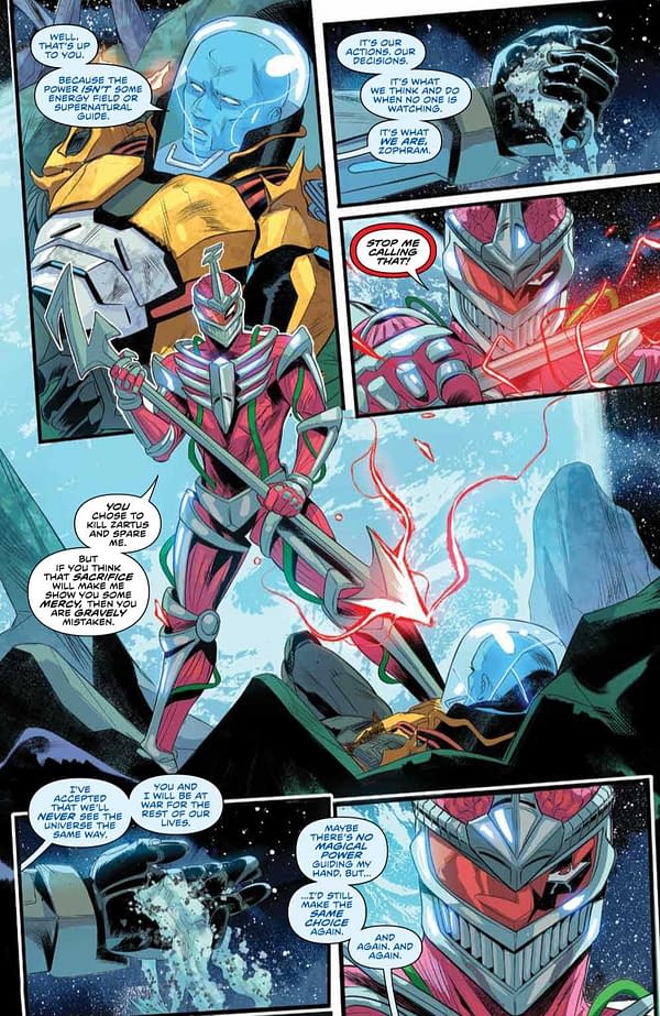 Interior preview page from Power Rangers #16