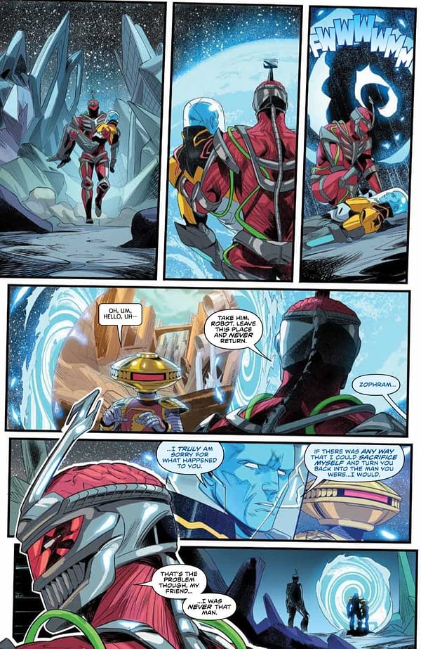 Interior preview page from Power Rangers #16