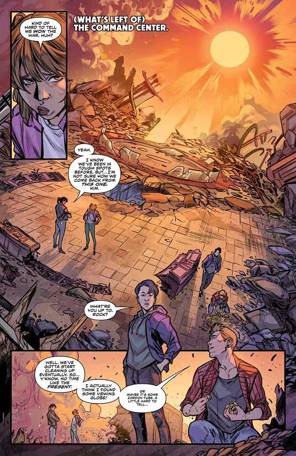 Interior preview page from Mighty Morphin #17