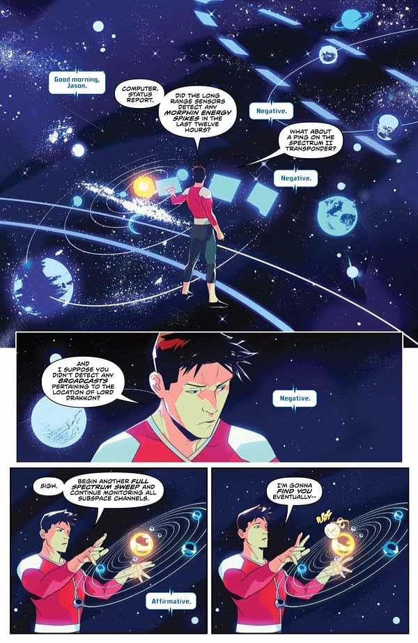Interior preview page from Power Rangers #17